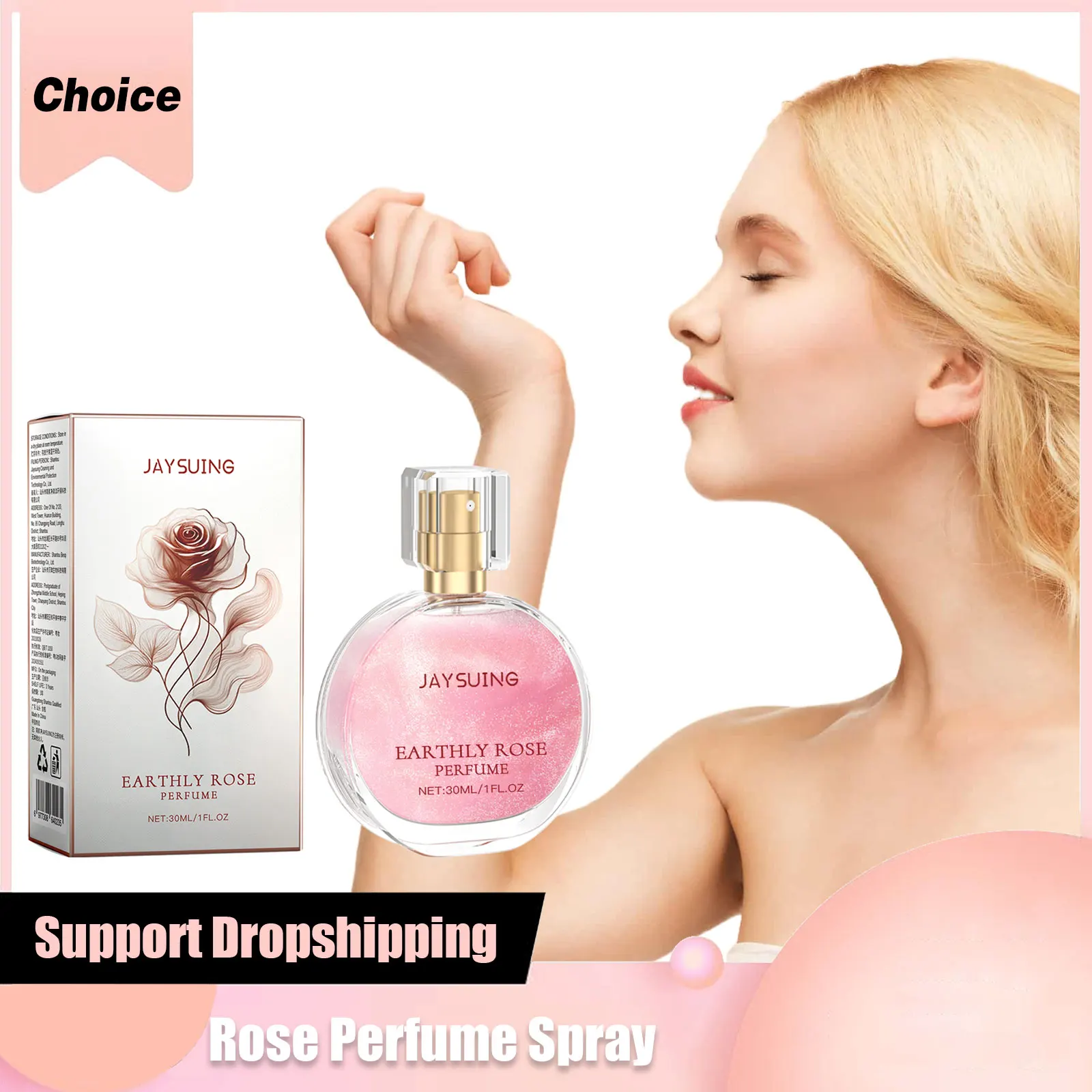 Perfume Zara Pink Flambe - Perfumy damskie długotrwałe Enchanter Rose kwiatowy