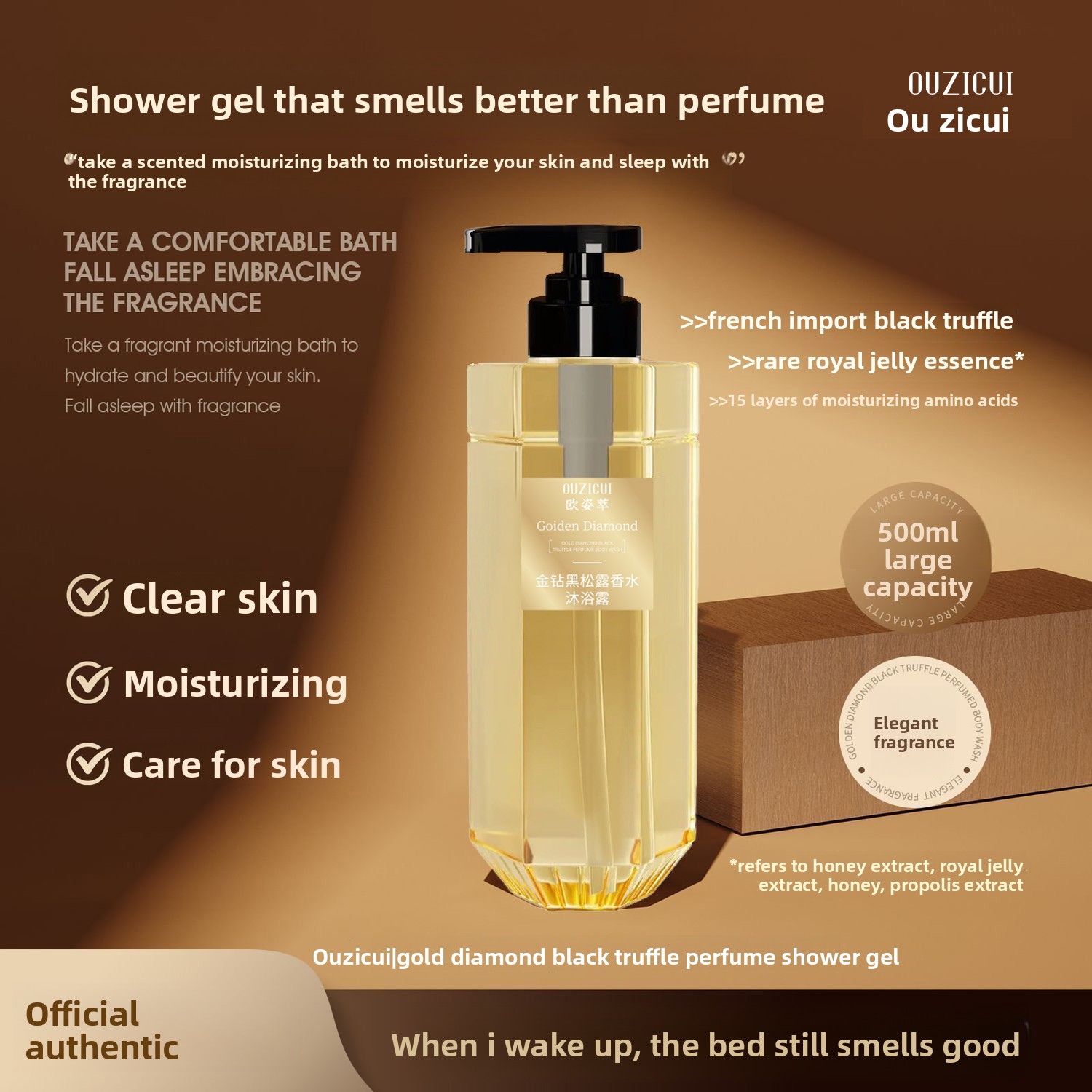 Żel pod prysznic Golden Diamon – Perfume Fragrance Shower Gel recenzja i cena